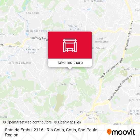 Estr. do Embu, 2116 - Rio Cotia, Cotia map