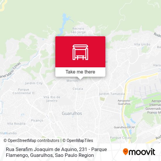 Rua Serafim Joaquim de Aquino, 231 - Parque Flamengo, Guarulhos map