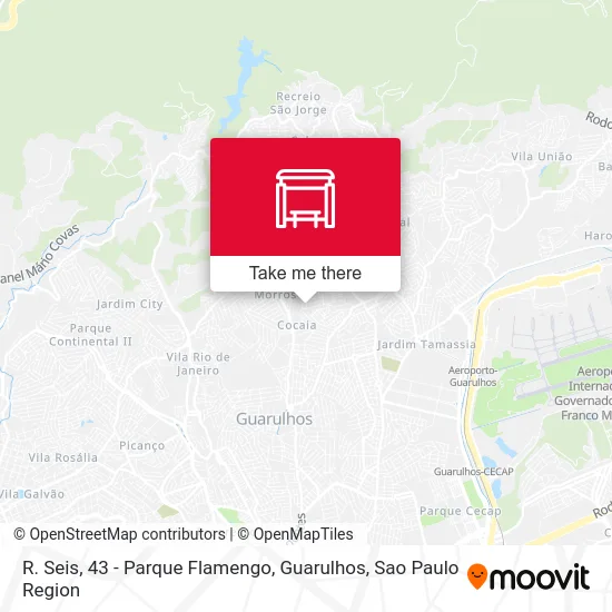 R. Seis, 43 - Parque Flamengo, Guarulhos map