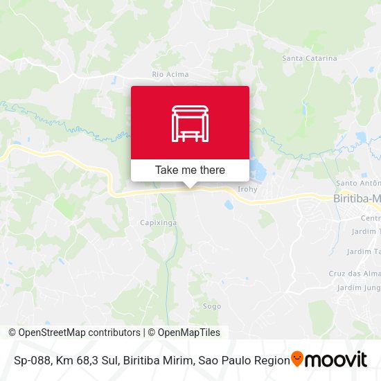 Sp-088, Km 68,3 Sul, Biritiba Mirim map