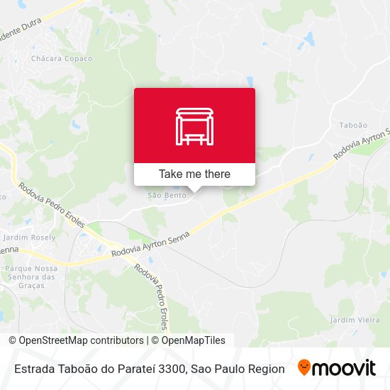 Estrada Taboão do Parateí 3300 map
