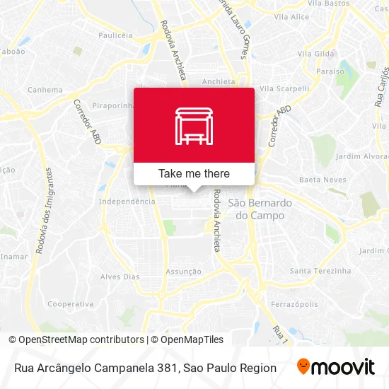 Rua Arcângelo Campanela 381 map