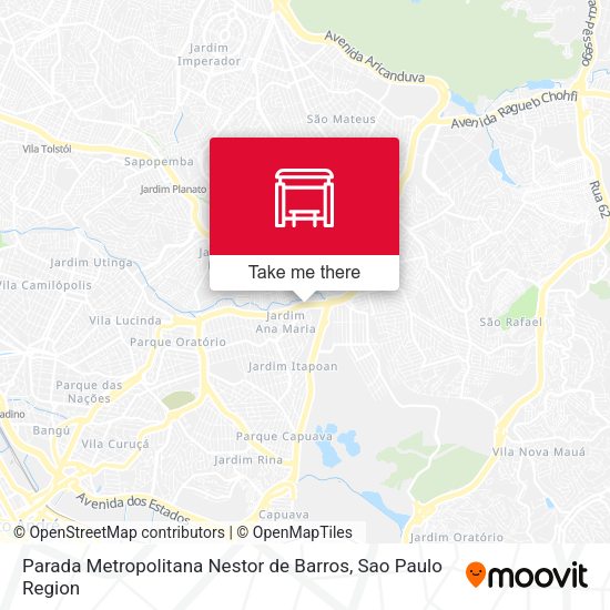 Parada Metropolitana Nestor de Barros map