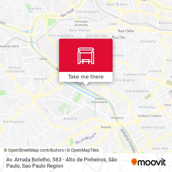 Av. Arruda Botelho, 583 - Alto de Pinheiros, São Paulo map