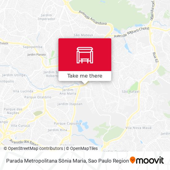 Parada Metropolitana Sônia Maria map