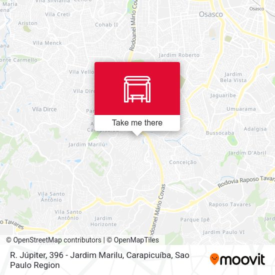 R. Júpiter, 396 - Jardim Marilu, Carapicuíba map