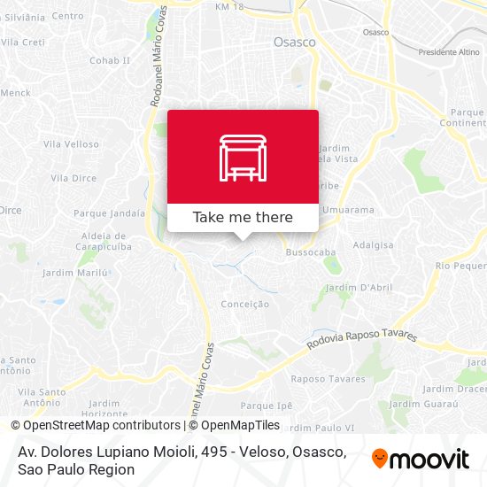 Av. Dolores Lupiano Moioli, 495 - Veloso, Osasco map