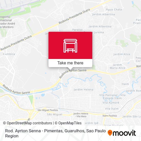 Rod. Ayrton Senna - Pimentas, Guarulhos map