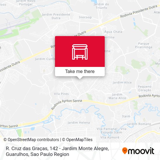 R. Cruz das Graças, 142 - Jardim Monte Alegre, Guarulhos map