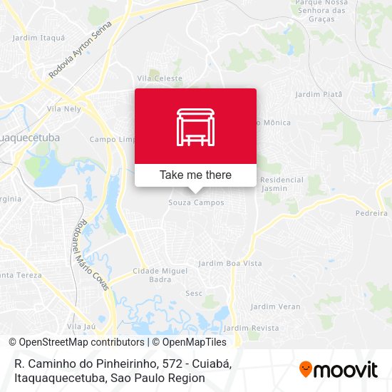 R. Caminho do Pinheirinho, 572 - Cuiabá, Itaquaquecetuba map