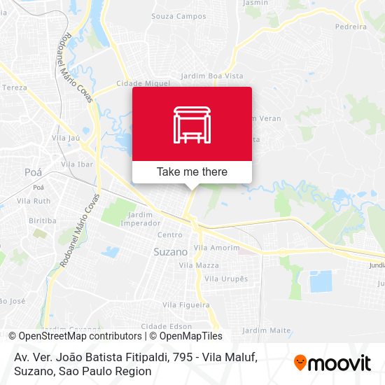 Av. Ver. João Batista Fitipaldi, 795 - Vila Maluf, Suzano map