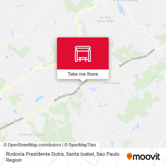 Rodovia Presidente Dutra, Santa Isabel map