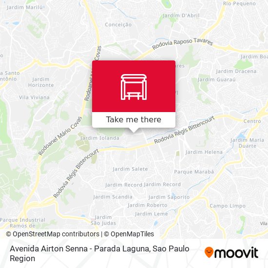 Avenida Airton Senna - Parada Laguna map