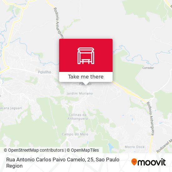 Mapa Rua Antonio Carlos Paivo Camelo, 25