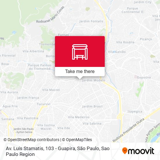 Av. Luís Stamatis, 103 - Guapira, São Paulo map