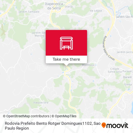 Mapa Rodovia Prefeito Bento Rotger Domingues1102