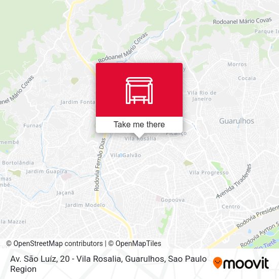 Av. São Luíz, 20 - Vila Rosalia, Guarulhos map
