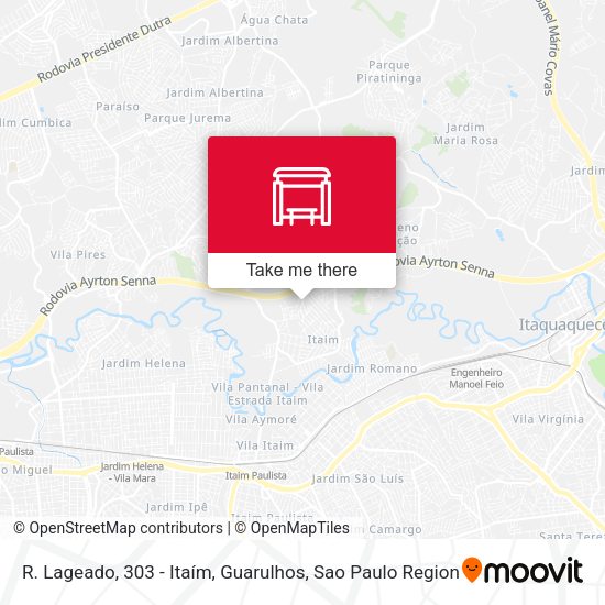R. Lageado, 303 - Itaím, Guarulhos map