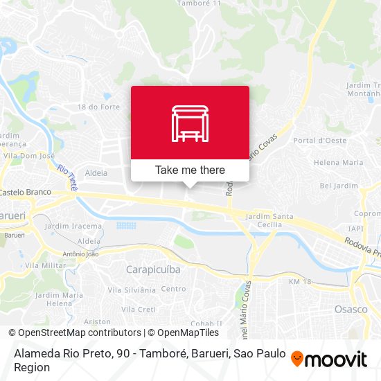 Alameda Rio Preto, 90 - Tamboré, Barueri map