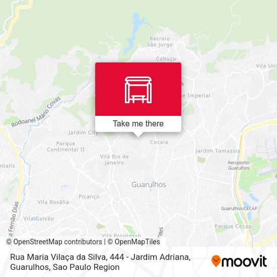 Rua Maria Vilaça da Silva, 444 - Jardim Adriana, Guarulhos map