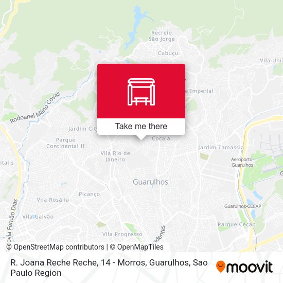R. Joana Reche Reche, 14 - Morros, Guarulhos map