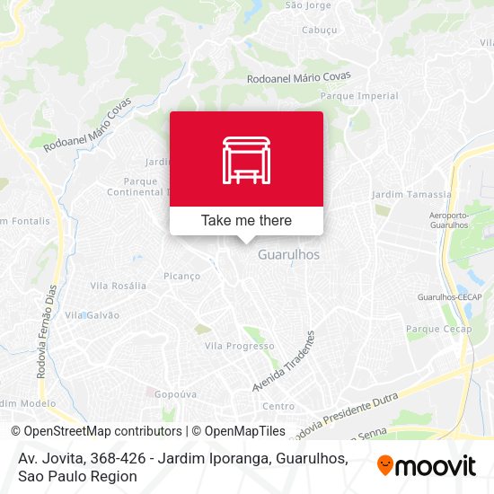 Av. Jovita, 368-426 - Jardim Iporanga, Guarulhos map
