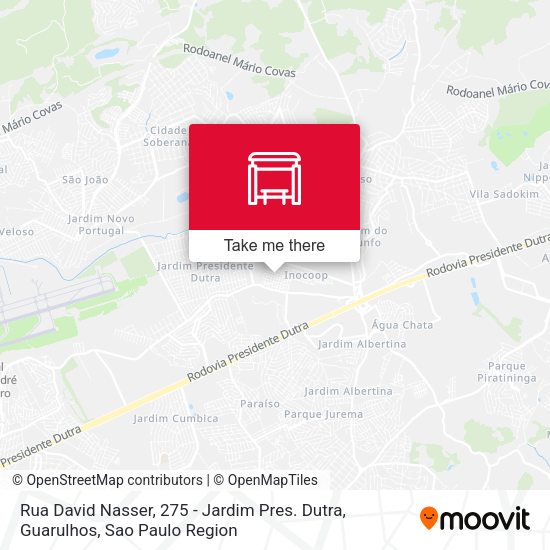 Rua David Nasser, 275 - Jardim Pres. Dutra, Guarulhos map