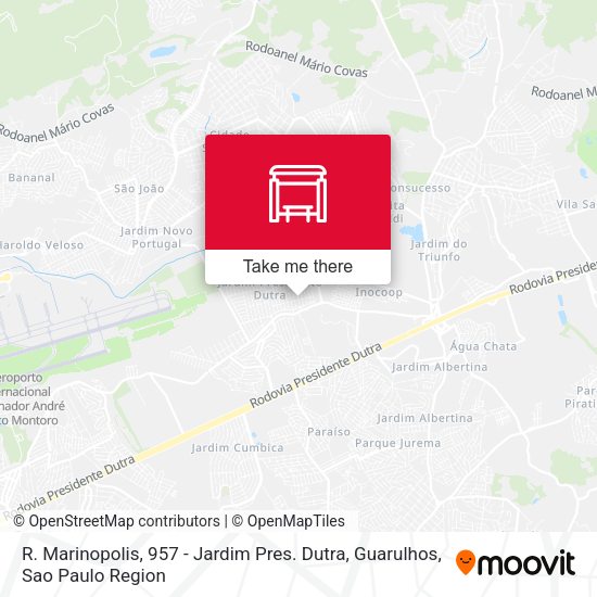 R. Marinopolis, 957 - Jardim Pres. Dutra, Guarulhos map