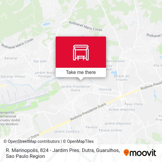R. Marinopolis, 824 - Jardim Pres. Dutra, Guarulhos map