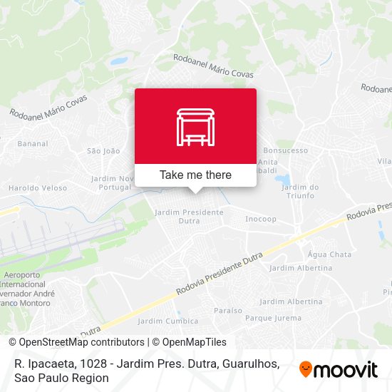 R. Ipacaeta, 1028 - Jardim Pres. Dutra, Guarulhos map