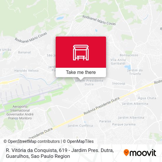 R. Vitória da Conquista, 619 - Jardim Pres. Dutra, Guarulhos map
