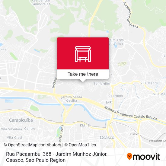 Rua Pacaembu, 368 - Jardim Munhoz Júnior, Osasco map