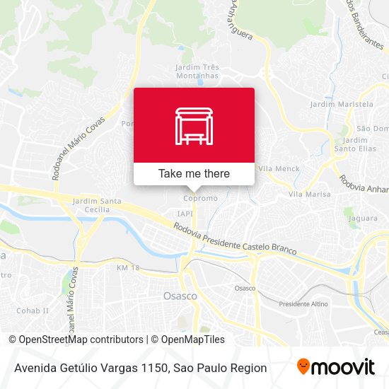 Avenida Getúlio Vargas 1150 map
