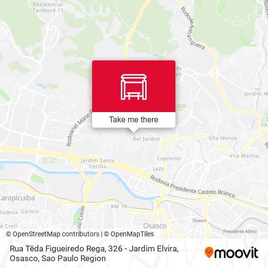 Rua Têda Figueiredo Rega, 326 - Jardim Elvira, Osasco map
