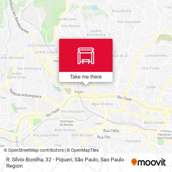 R. Sílvio Bonilha, 32 - Piqueri, São Paulo map