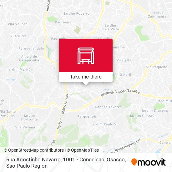 Rua Agostinho Navarro, 1001 - Conceicao, Osasco map