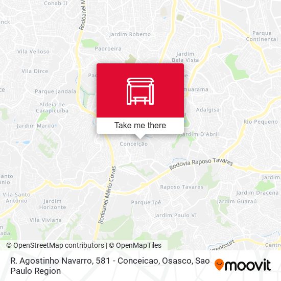 R. Agostinho Navarro, 581 - Conceicao, Osasco map