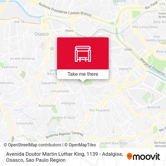 Avenida Doutor Martin Luther King, 1139 - Adalgisa, Osasco map