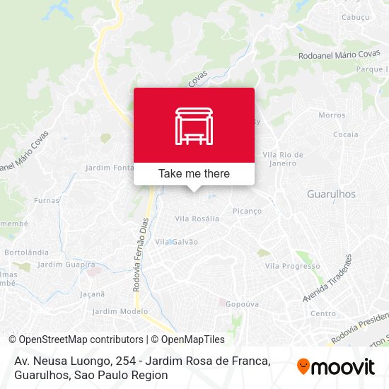 Av. Neusa Luongo, 254 - Jardim Rosa de Franca, Guarulhos map
