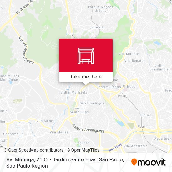 Av. Mutinga, 2105 - Jardim Santo Elias, São Paulo map