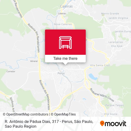 R. Antônio de Pádua Dias, 317 - Perus, São Paulo map