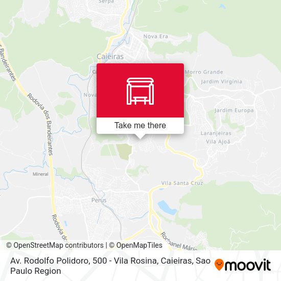 Av. Rodolfo Polidoro, 500 - Vila Rosina, Caieiras map