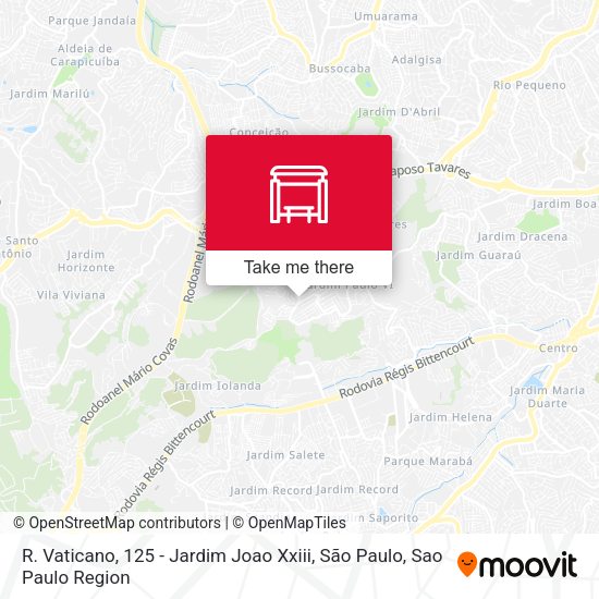 R. Vaticano, 125 - Jardim Joao Xxiii, São Paulo map