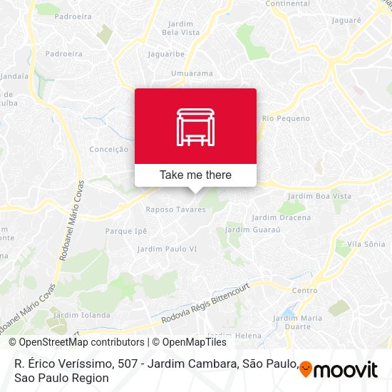R. Érico Veríssimo, 507 - Jardim Cambara, São Paulo map