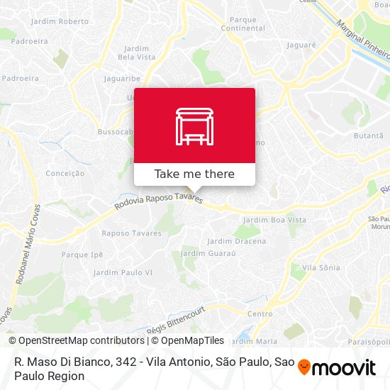 Mapa R. Maso Di Bianco, 342 - Vila Antonio, São Paulo