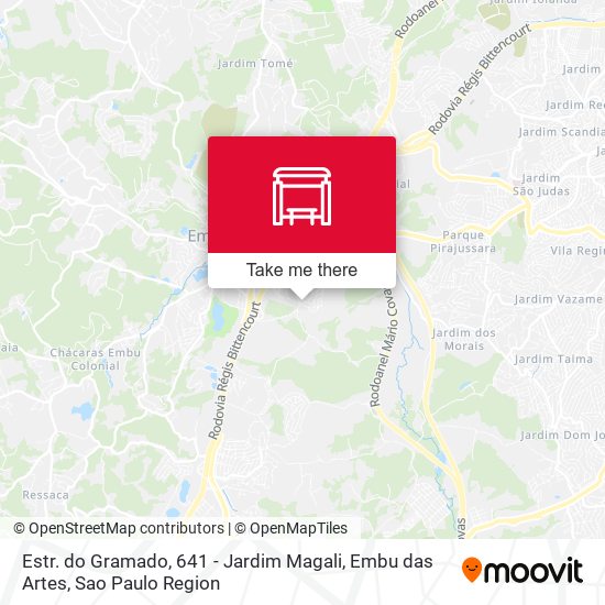 Estr. do Gramado, 641 - Jardim Magali, Embu das Artes map