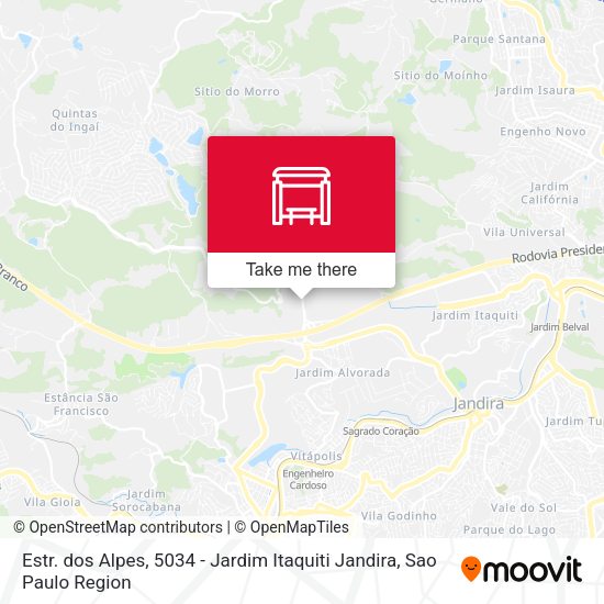 Estr. dos Alpes, 5034 - Jardim Itaquiti Jandira map