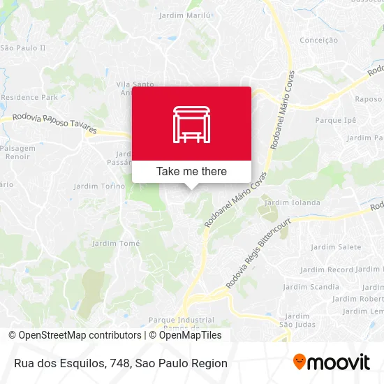 Rua dos Esquilos, 748 map