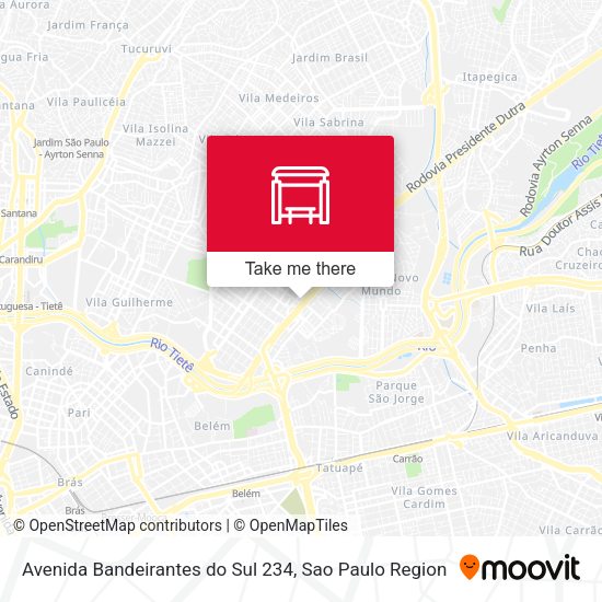Avenida Bandeirantes do Sul 234 map