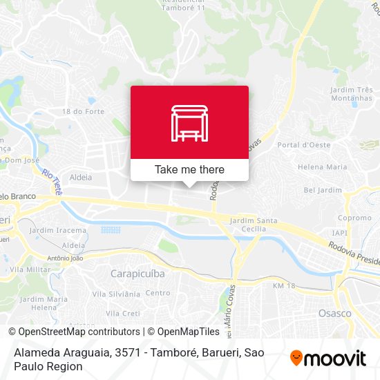 Alameda Araguaia, 3571 - Tamboré, Barueri map